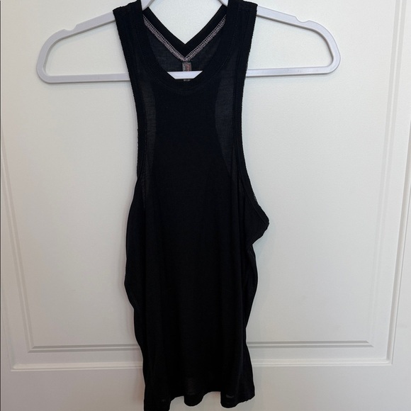 FP Movement by Free People Tops - FP Movement by Free People Black Racerback Tank